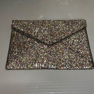 Rebecca Minkoff glitter clutch